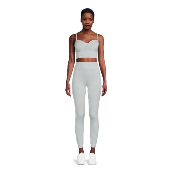 Women’s Juniors Active Comfy Lounge Bustier Tank & Leggings Set 2-Piece Size e L - Picture 3 of 7